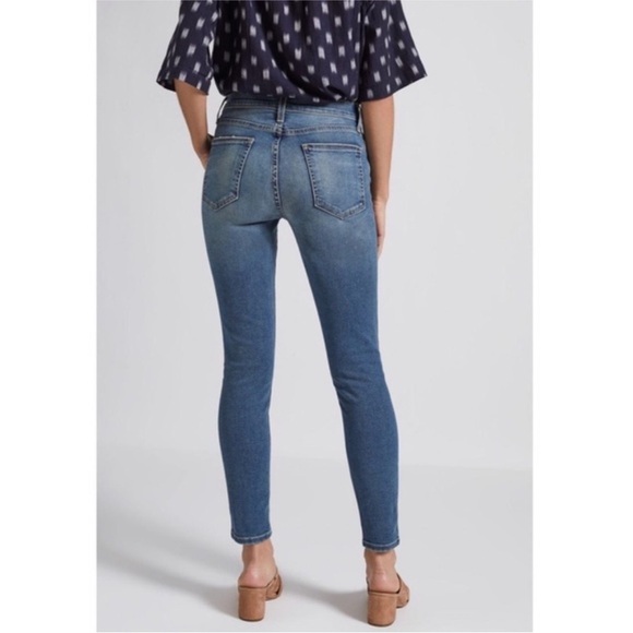 Current/Elliott The Stiletto Skinny Cropped Jean in Carnival NWT - Picture 2 of 14